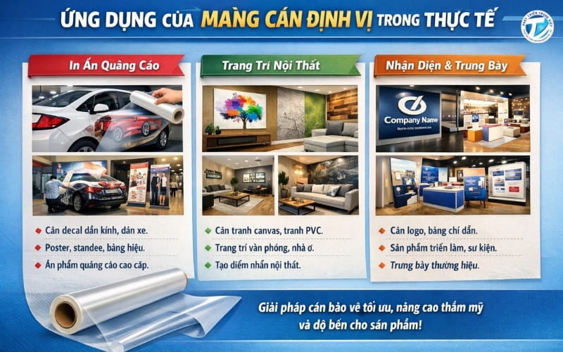 Ứng dụng của màng cán trong thực thế